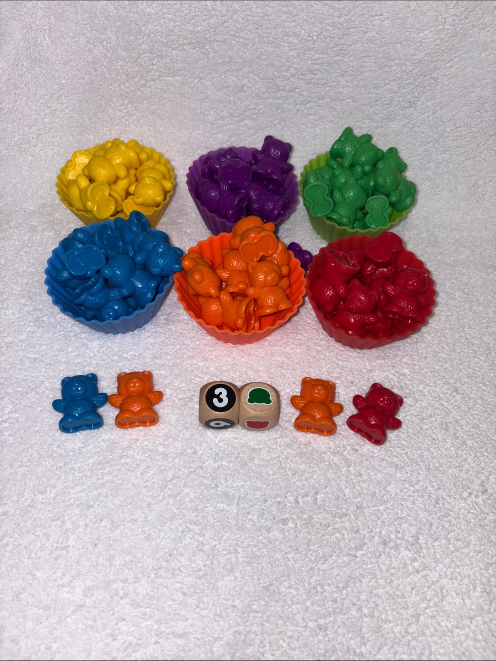 Kids Korner Colorful Counting Bear Sorting Toy Set - Assorted Colors